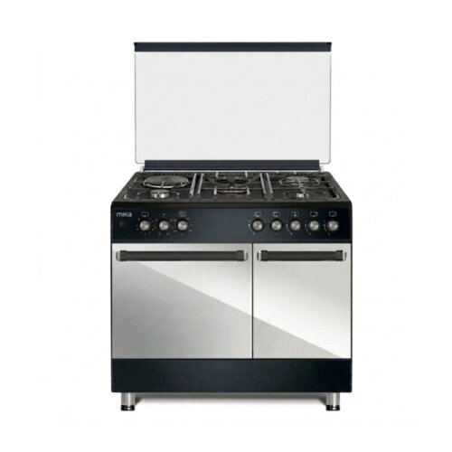 MIKA 90cm Dual Fuel Standing Cooker MST9041WEG10PB Platinum Grey By Mika