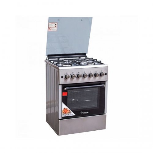 RAMTONS 4GAS+ELECTRIC OVEN 60X60 STAINLESS STEEL COOKER- RF/492