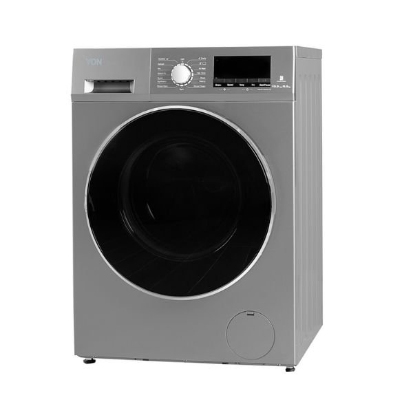 Von VAWD106FGS Washer & Dryer Front Load 10/6 KG Silver Home