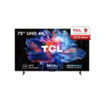 TCL 75 Inch QLED 4K Smart TV With Dolby Atmos And Google TV – 75T6D (2026 Model) By TCL
