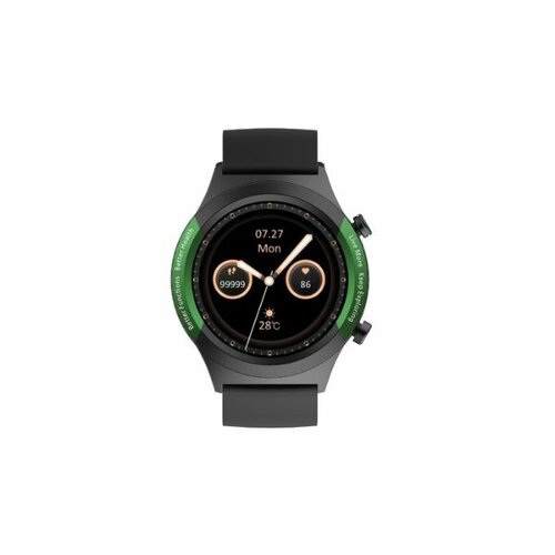 Oraimo Watch R Heart Rate Monitoring Waterproof Smart Watch-Green / Silver / Dark By Other
