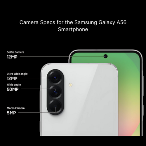 Samsung Galaxy A56 5G, 8GB RAM, 128GB/256GB Storage, Dual SIM