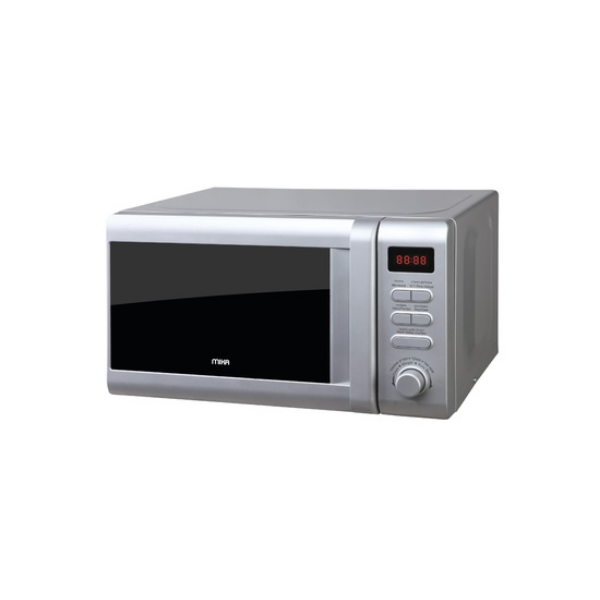 MIKA MMW2052D Microwave Oven, 20L, Digital Control Panel, Silver Home