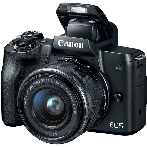 Canon EOS M50 Mirrorless Digital Camera With 15-45mm Lens (Black)