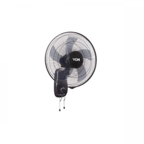 Von VSNJ6610K 16" Wall Fan - Black By FANS