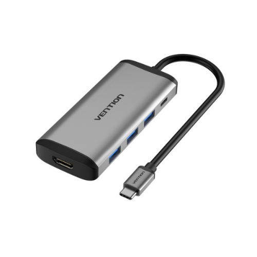 VENTION TYPE C TO 3 PORTS USB3.0 HUB + HDMI + PD CONVERTER