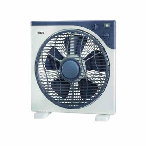 Mika 12 Inch Box Fan Square, Light & Dark Grey MFB1210DG