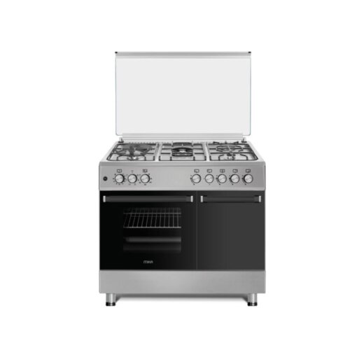MIKA Standing Cooker 90cm X 60cm Half Inox MST9041WEG6HI By Mika