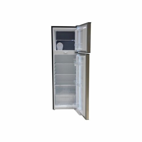 MIKA MRDCD168DS Fridge, 168L, 2 Door Top Mount Freezer, Defrost (Direct Cool), Line Silver Light