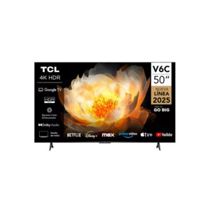 Image for TCL 50V6C 50 Inch Smart 4K Ultra HD, HDR Google TV (2025)