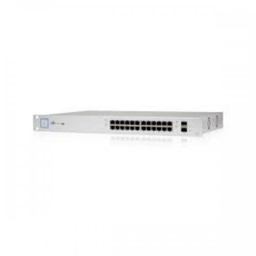 UniFi Managed 24-Port Gigabit Ethernet PoE Switch 500W + 2 SFP Ports By Ubiquiti