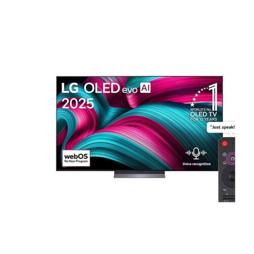 LG OLED77C56LA – 77 Inch 4K OLED Smart TV With AI α9 Gen8