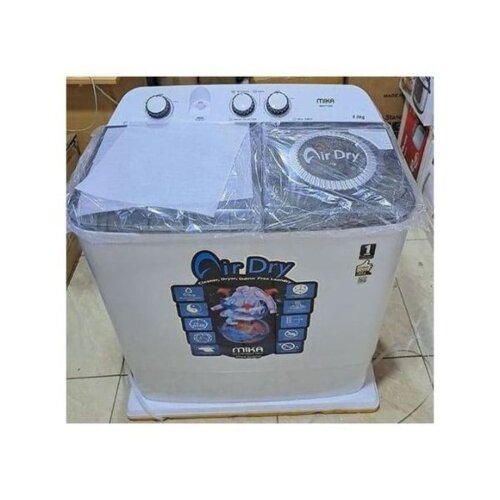 MIKA Semi-Automatic Washer 8Kg White/Grey - Water Efficient, Model: MWSTT2208