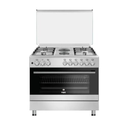 Von Cooker 4 Gas + 2 Electric - VCF964271FFX, Semi-Inox By Von