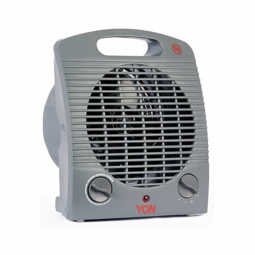 Von VSHJ20FY Fan Heater, 2000W - Grey