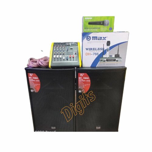 Yamaha PUBLIC ADDRESS SYSTEM 4CH MIXER & 2 SPEAKER