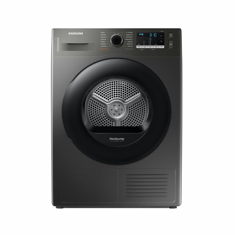 Samsung DV80TA020AX Condensation Dryer, 8KG Silver Home Appliances