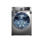 Von VWM-10FVTS Front Load Inverter Washing Machine, Silver - 10KG By Other