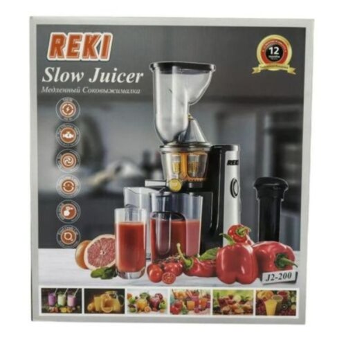 Reki Slow Juicer – Compact, High-Efficiency, 2L Capacity, Model RJ200