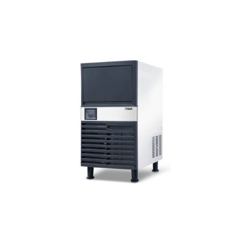 MIKA MIC1D3615X Ice Maker: 36kg Capacity, Dual Option, Stainless Steel & Black