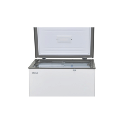 MIKA MCF141WWG Chest Freezer, 141L, White Inner, White Grey