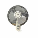 MIKA 16 Inch Wall Fan - SMART - With Remote, White & Black - MFW164WG By FANS