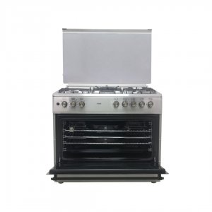 MIKA Standing Cooker, 90cm X 60cm, 4 + 1, Electric Oven, Half Inox  MST90PU41HI/FOW photo