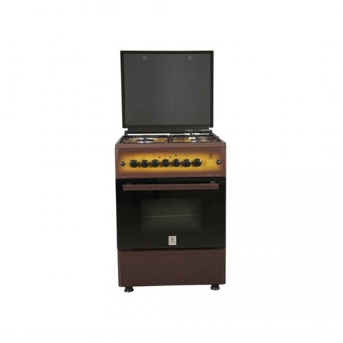 MIKA Standing Cooker, 58cm X 58cm, 3 + 1, Electric Oven, Light Brown TDF  MST60PU31DB/SD By Mika