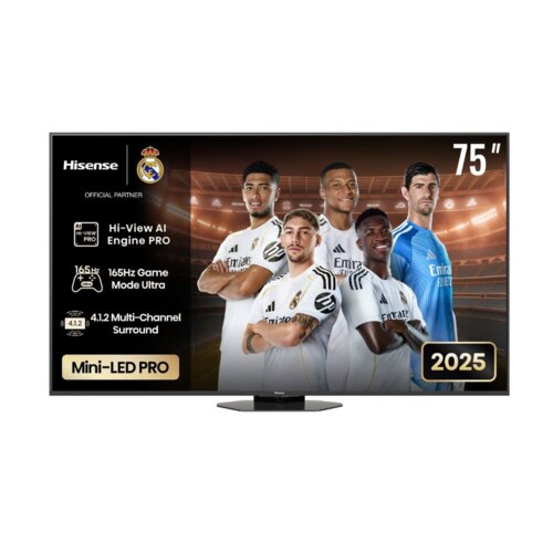 Hisense 75 Inch ULED Mini-LED 165Hz TV – 4K, Dolby Vision, AI Engine Pro, 75U8Q