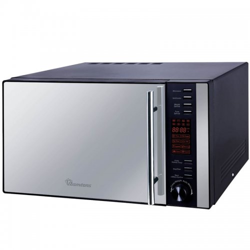 RAMTONS 25 LITERS MICROWAVE+GRILL BLACK- RM/326 By Ramtons