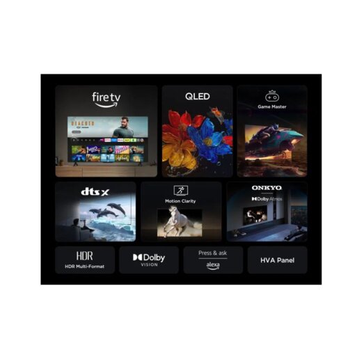 TCL 50 Inch QLED 4K Smart TV 50T6D - Dolby Atmos, Fire TV OS, HDR10