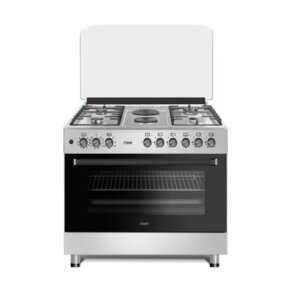 Image for MIKA 90x60cm Dual Fuel Standing Cooker Air Fry Oven MST9042WEF10HI