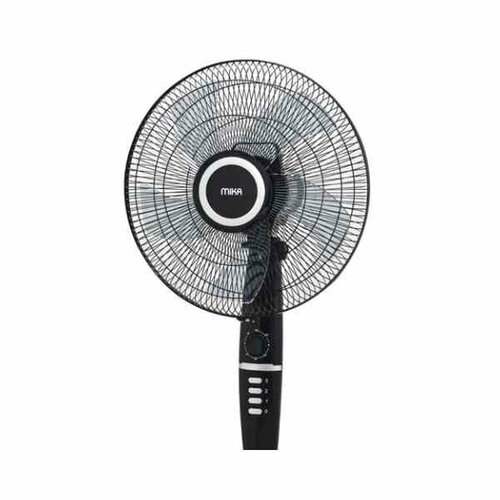 Mika 16 Inch Standing Fan Black & Silver MFS1626BS