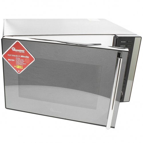 RAMTONS 25 LITERS MICROWAVE+GRILL BLACK- RM/326