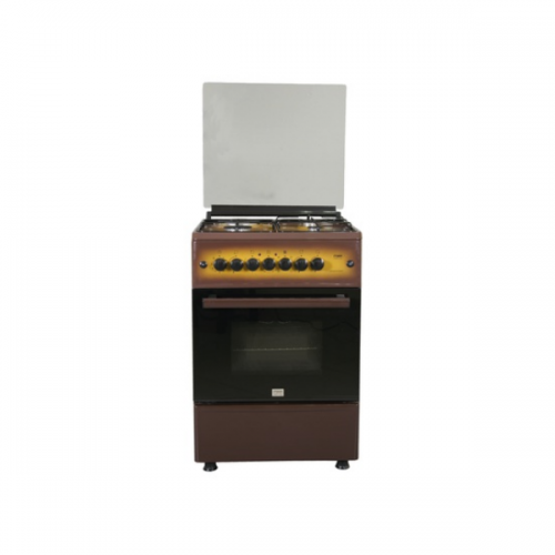 MIKA Standing Cooker, 58cm X 58cm, All Gas, Gas Oven, Dark Brown MST60PIAGDB/EM By Mika