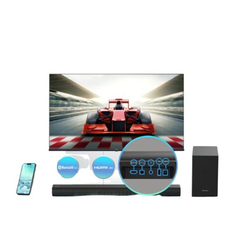 Hisense Soundbar HS1800 - Powerful 2.1ch 140W Audio