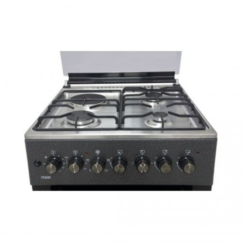 MIKA Standing Cooker, 60cm X 60cm, 3 + 1, Electric Oven, Decor Silver  MST6131DS/TR4