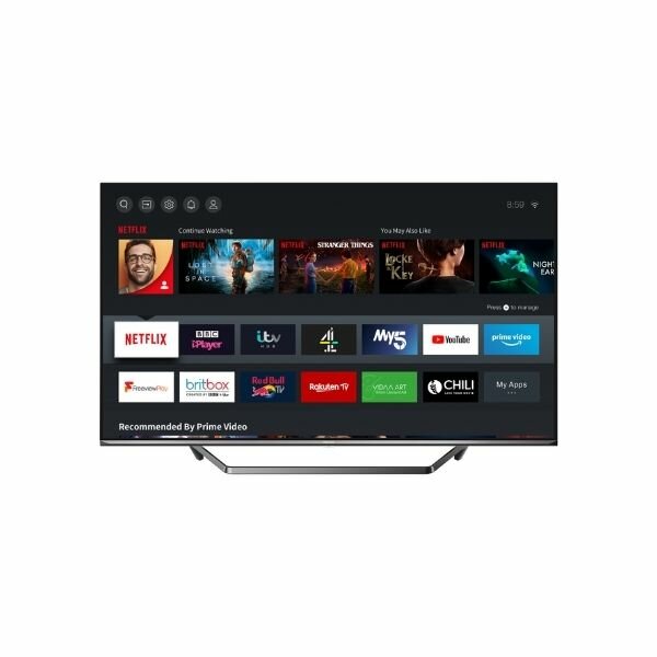 55U7QF Hisense 55 Inch ULED 4K UHD SMART TV Frameless With Bluetooth