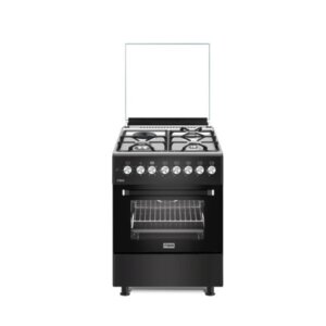 Image for MIKA Standing Cooker 60cm X 60cm S.S Hob Matt Black MST6231E6BX