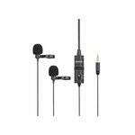 BOYA BY-M1DM Dual Omni-directional Lavalier Microphone By BOYA
