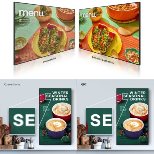 Samsung QBC Crystal UHD Signage 55 Inch Black - LH55QBCEBGCXEN