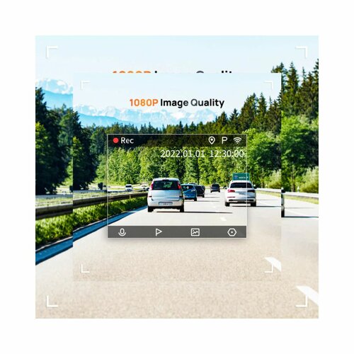 70mai Dash Cam Lite, 1080P Full HD, Smart Dash Camera