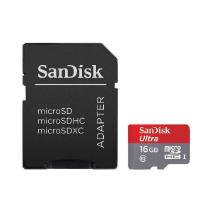 SanDisk MicroSDHC 16GB  + SD Adapter photo