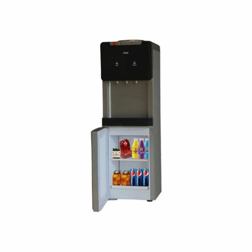 MIKA MWD2702SGR Water Dispenser, Standing, Hot, Normal & Cold (3 Taps),With Cabinet, Refrigerator, Silver & Dark
