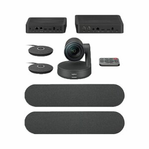 Logitech Rally Plus UHD 4K Conference Camera System With Dual-Speakers And Mic Pods Set photo