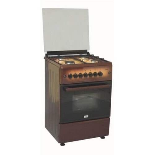 MIKA Standing Cooker 58cm All Gas Dark Brown MST60PIAGDB/EM By Mika