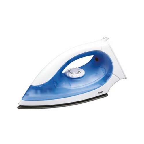 Mika Dry Iron, Non-Stick Soleplate, White & Blue MDIR318 By Mika