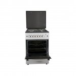 MIKA Standing Cooker, 58cm X 58cm, 3 + 1, Electric Oven, Silver  MST60PU31SL/SD By Mika
