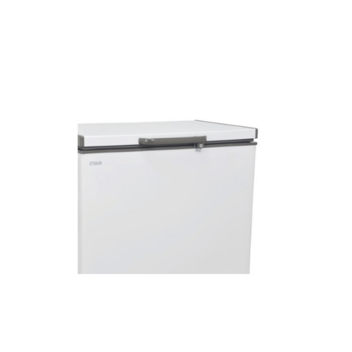 MIKA MCF197WWG Chest Freezer, 197L, White Inner, White Grey