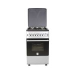 MIKA Standing Cooker, 50cm X 55cm, 4GB, Gas Oven,  MST55PIAGSL/SDMetalic Silver By Mika